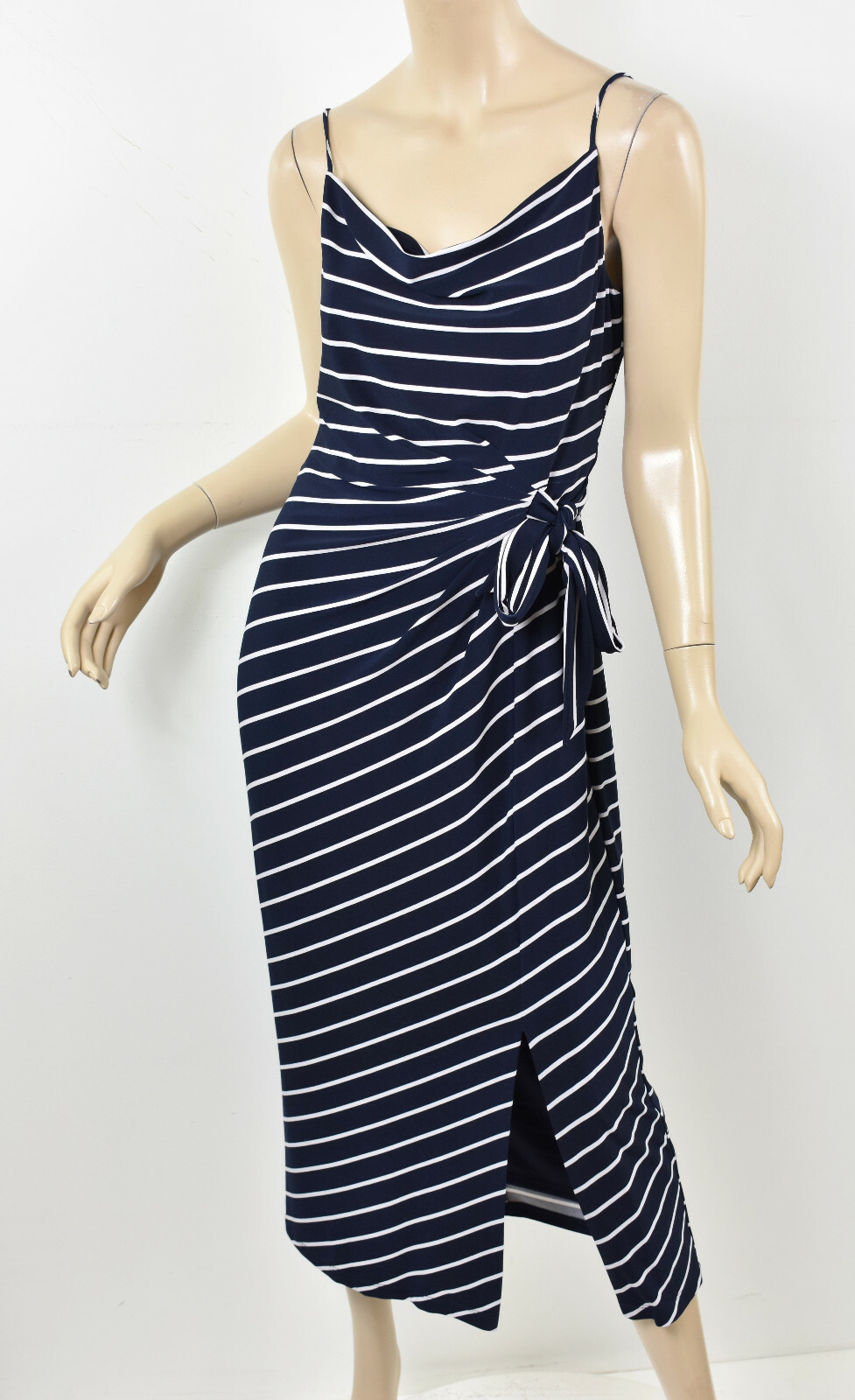 ralph lauren side tie jersey dress
